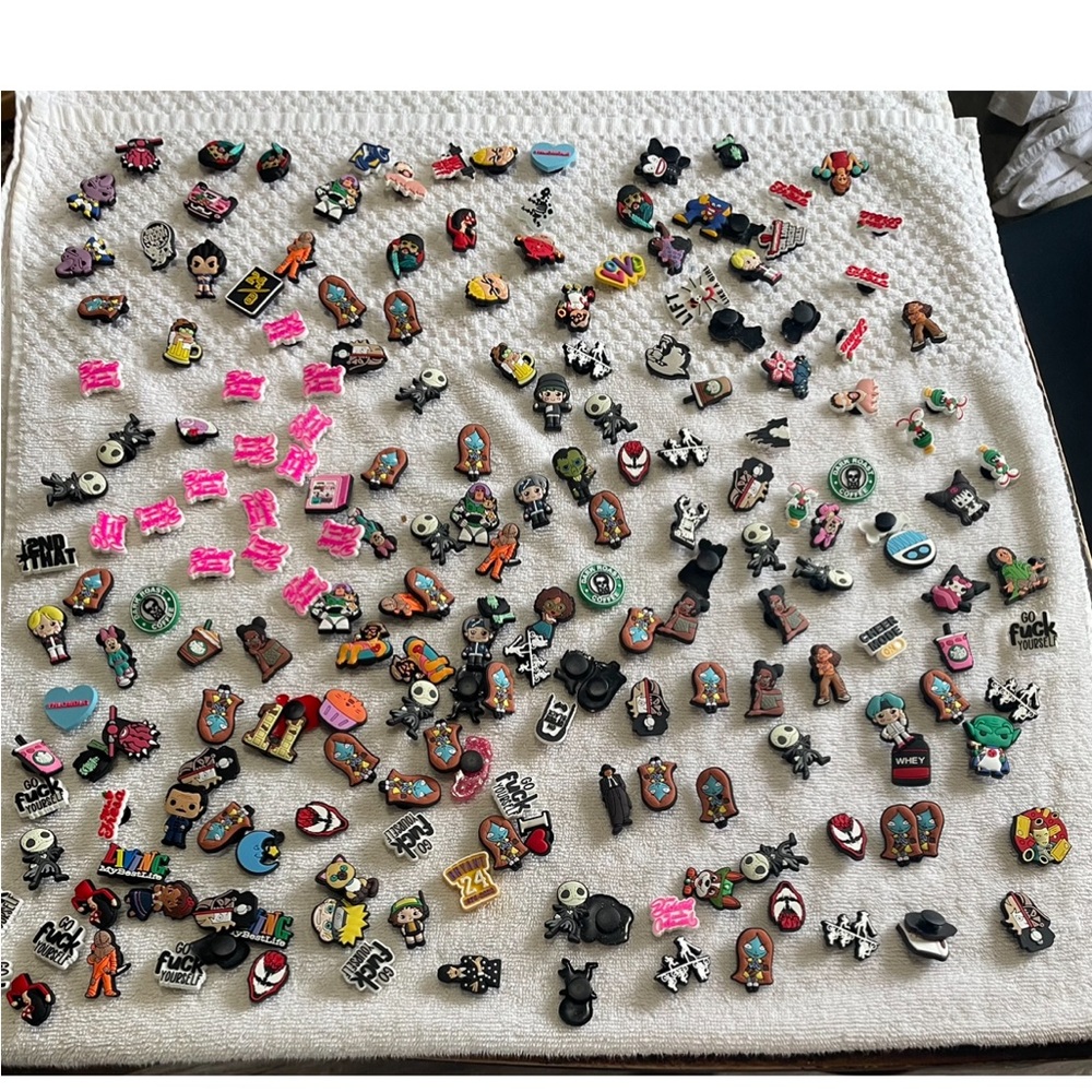 Over 120 shoe charms